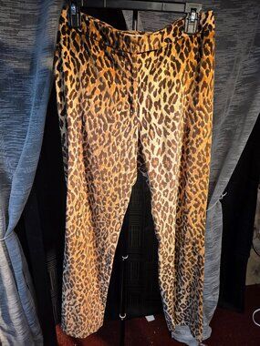Dolce Gabbana vintage leopard pants Cotton Size 40 Mod. 621 / 3002